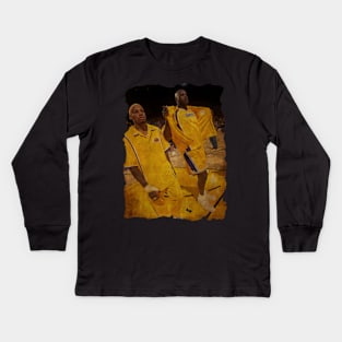 Dennis Rodman and Shaquille O'Neal Kids Long Sleeve T-Shirt